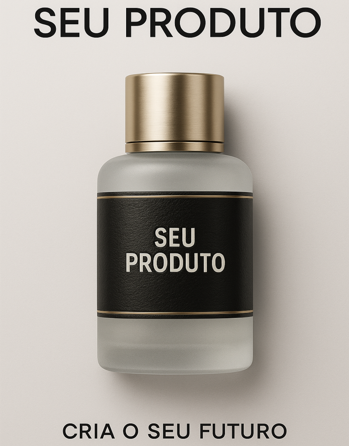 Mockup publicitário de marca com estética premium