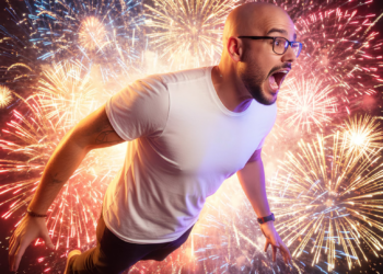 Como criar uma imagem cinematográfica absurda com IA (fogos, explosões e zero dignidade)